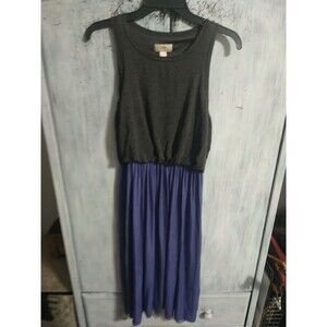 Loft Maxi Sleeveless Dress Gray,Blue Mp Classic Cozy Comfy Boho